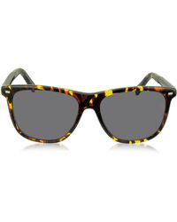 Ermenegildo Zegna EZ0009 54A Sonnenbrille in gelb und braun aus Acetat