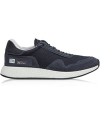Ermenegildo Zegna Piuma City Running Sneakers Homme Bleu Marine
