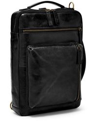 fossil men's buckner leather messenger bolsa