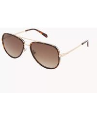Fossil - Marley Pilot Sunglasses - Lyst