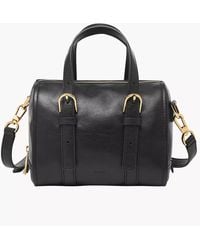 Fossil - Carlie Leather Mini Satchel Purse Handbag - Lyst
