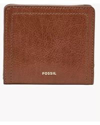 Fossil - Logan Leather Small Bifold Wallet - Lyst