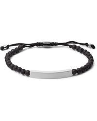 fossil lava stone bracelet