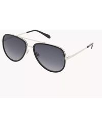 Fossil - Marley Pilot Sunglasses - Lyst