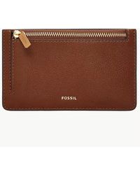 Fossil - Logan Faux Leather Rfid Blocking Multifunction Wallet - Lyst