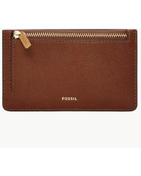 Fossil - Logan Faux Leather Rfid Blocking Multifunction Wallet - Lyst