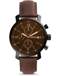 Fossil Leather Quartz Watch Bq2404 in 