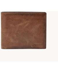 Fossil - Derrick Rfid Large Coin Pocket Bifold - Lyst