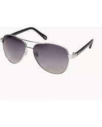 Fossil - Aviator Sunglasses - Lyst