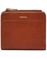 FOSSIL RFID Mini Wallet Fox Geldbörse Champagne Gold Neu 