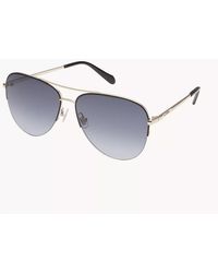 Fossil - Tiana Aviator Sunglasses - Lyst