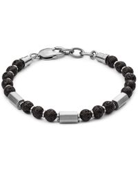 fossil lava stone bracelet