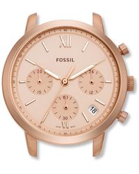 Fossil Neutra Chronograph Rose Gold-tone Stainless Steel Watch Case - Pink