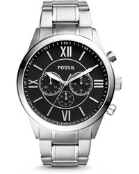 Fossil Flynn Chronograph, Stainless Steel Watch - Metallic