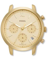 Fossil Neutra Chronograph Gold-tone Stainless Steel Watch Case - Metallic