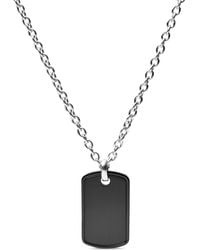Fossil Stainless Steel Necklace-jof00576998 - Black
