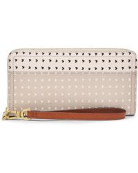 Fossil Synthetic Madison Zip Clutch 