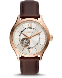 Fossil Fenmore Automatic Brown Leather Watch
