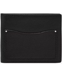 Fossil - Anderson Leather Slim Minimalist Bifold Front Pocket Wallet - Lyst