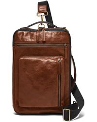 Fossil Leather Evan Commuter Bags 