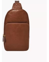Fossil - Finn Leather Sling Pack Bag - Lyst