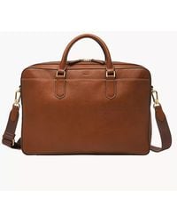 Fossil - Asher Leather Briefcase - Lyst