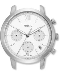 Fossil Neutra Chronograph Stainless Steel Watch Case - Metallic