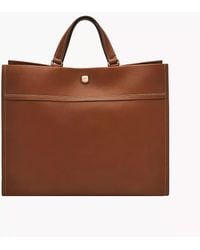 Fossil - Gemma Leather Large Tote - Lyst