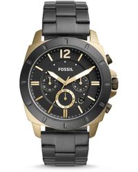 privateer sport chronograph smoke stainless steel watch