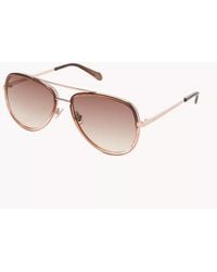 Fossil - Marley Pilot Sunglasses - Lyst