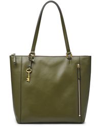 fossil women's tara leather shopper