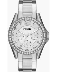 Fossil - Riley Stainless Steel Bracelet Watch 38mm Es3202 - Lyst