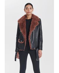 ENA PELLY Blair A2 Leather Jacket - Black