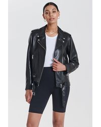 ENA PELLY Oversized New Yorker Biker Jacket - Black
