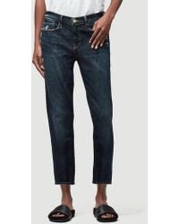 FRAME Le Garcon Crop - Blue