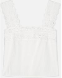 FRAME - The Eyelet Tank - Lyst