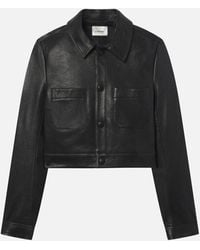 FRAME - The Small Leather Jacket - Lyst