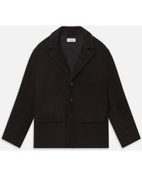 FRAME - Suede Blazer - Lyst
