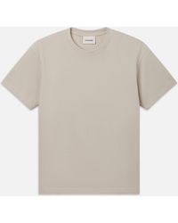 FRAME - Boxy Textured Tee - Lyst