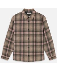 FRAME - Plaid Overshirt - Lyst