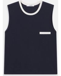 FRAME - The Pique Pocket Tank - Lyst
