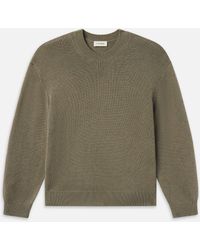 FRAME - Suede Patch Sweater - Lyst