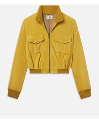 FRAME - The Suede Ace Jacket - Lyst