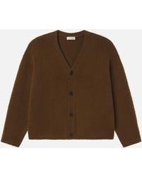 FRAME - Brushed Cashmere Cardigan - Lyst