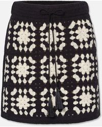 FRAME - Crochet Tassel Skirt - Lyst