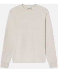 FRAME - Duo Fold Long Sleeve Crew - Lyst