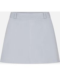 FRAME - The Suede Mini Skirt - Lyst