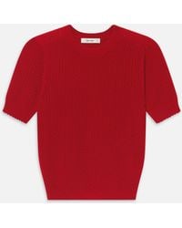 FRAME - The Gathered Honeycomb Sweater - Lyst