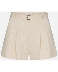 FRAME - The Striped Short - Lyst
