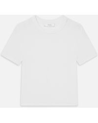 FRAME - The Rib Baby Tee - Lyst